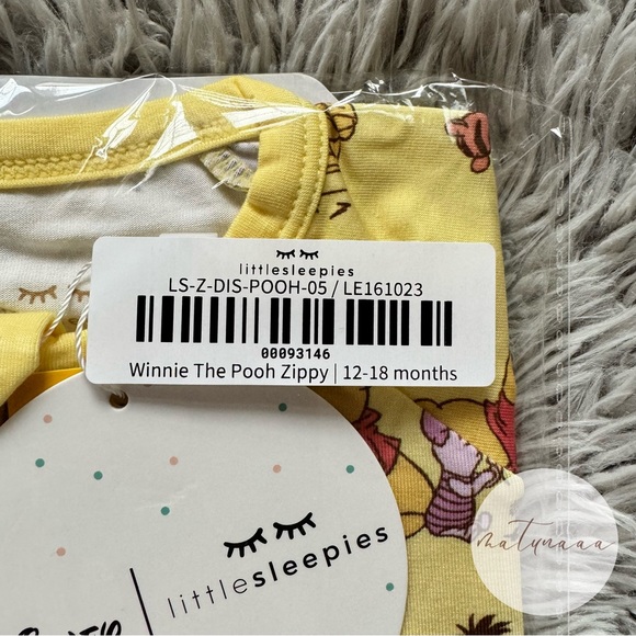 Little Sleepies Winnie The Pooh Zippy 12-18 Months - Picture 3 of 3